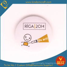 Riga Mega-Event Souvenir Tin Button Badge in Cute Style